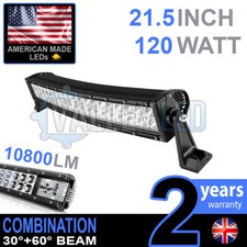 Barra luminosa led curva 24v 20" 120w combinazione IP68 luce guida camion camion
