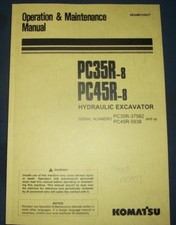 Komatsu PC35R-8 PC45R-8 Escavatore Operatori Operazione Cura Manuale Libro