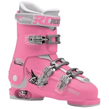 Scarponi da sci Roces Idea Free bambino junior rosa rosa misura regolabile