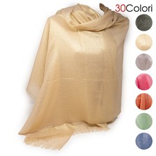 Stola cerimonia donna elegante foulard coprispalle scialle glitter ijab