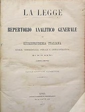 La legge. Repertorio Analitico
