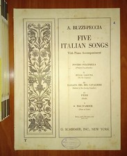 Buzzi-Peccia A., Mal d'amour (26100 C) canto e piano, G. Schirmer 1915