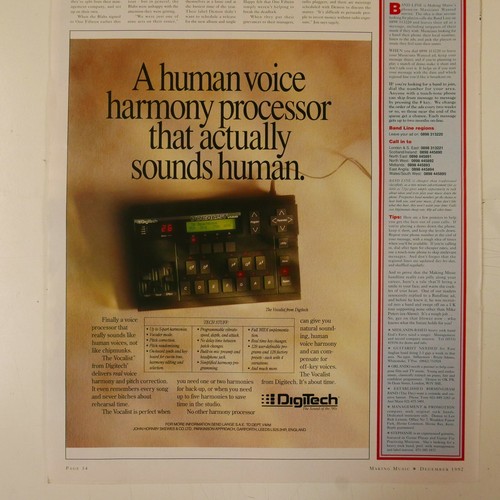 21x30cm magazine cutting - , 1992