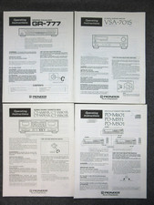 4pcs Pioneer Manuale Utente