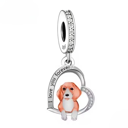 Charm cane argento - cane, 925