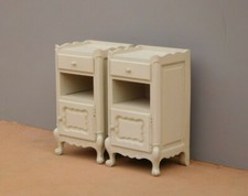 Coppia di comodini mobiletti tavolini st.provenzale, laccati Shabby Chic, '900!
