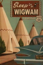 Wigwam Village Motel, Holbrook Arizona, storica Route 66, auto - cartolina moderna