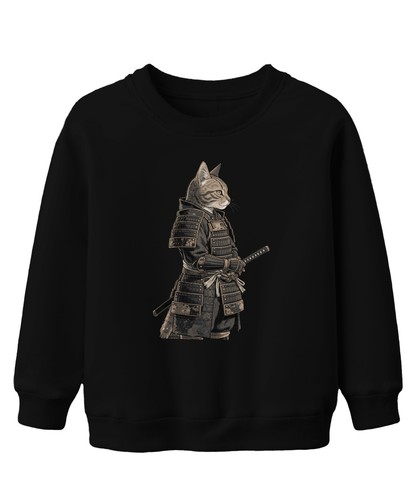 Felpa maglione samurai gatto