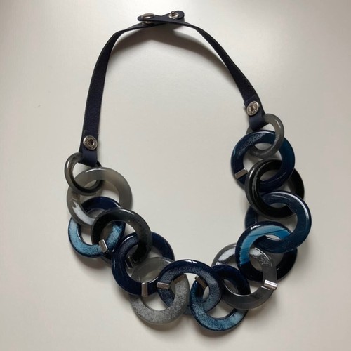 Collana plexi plexoglas blu - plexi,