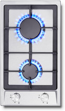 Piano Cottura 2 Fuochi Gas Incasso, Piano Cottura Gas, Protezione Automatica Del