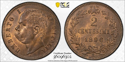 1896 italia centesimi - italia, 2