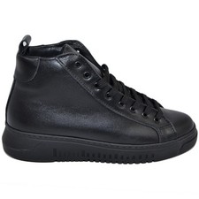 Sneakers uomo alta in vera