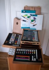 SET ARTISTA CAVALLETTO ROYAL & LANGNICKEL ALL MEDIA - 104 PEZZI - OTTIME CONDIZIONI