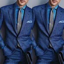 Abiti da uomo blu denim sera