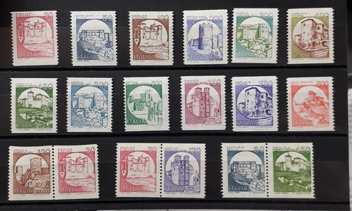 Italia francobolli castelli - ,
