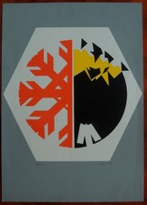 ENZO CUCCHI serigrafia 'senza