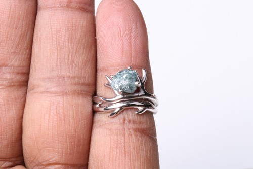 Anello sposa con diamanti - con,