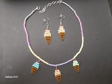 COLLANA E ORECCHINI "GELATO"