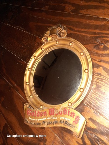 Specchio vintage dorato