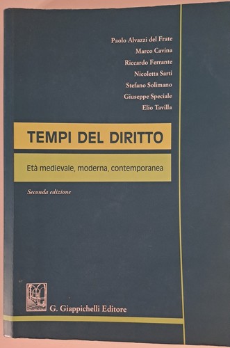 Tempi del diritto età - del, diritto.
