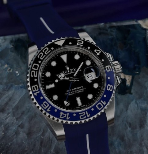 Blue rubber watch - blue,