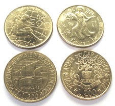 ITALY 4 x 200 LIRE 1980-1994