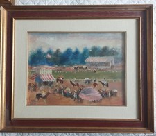 Dipinto Olio Su Tavola 1943