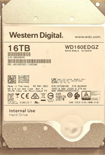 7200 rpm wdc - wdc, 16