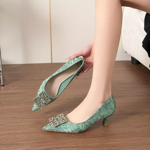 Decolte donna verde pelle - donna, in