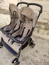 PASSEGGINO GEMELLARE PEG PEREGO ARIA TWIN SHOPPER GEO BEIGE