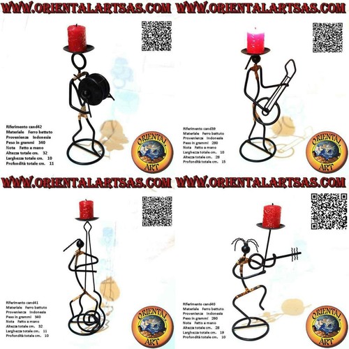 Portacandele musicista in - portacandele, "