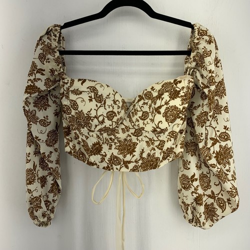 Bustier milkmaid floreale - bustier,