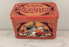 Vintage RAGU Recipe Tin With