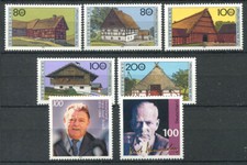 Allemagne 1995 Mi. 1818-1824 Neuf ** 100% Josef Straub, Schumacher, bâtiments