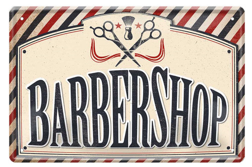 Targa latta barbershop - ,