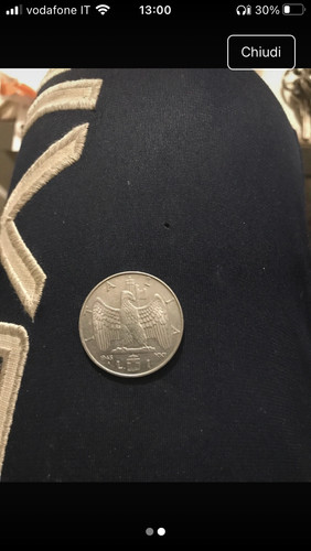 Moneta italiana lira 1943 - moneta,