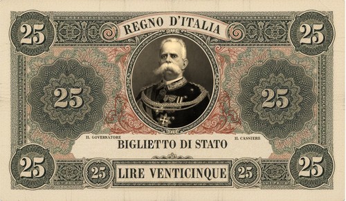 Lire regno italia - lire, d'italia