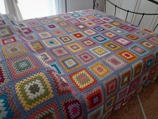 Coperta granny uncinetto