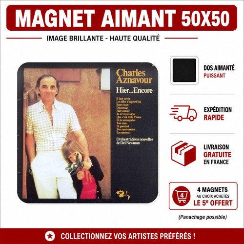 Magnet frigo charles aznavour - charles,