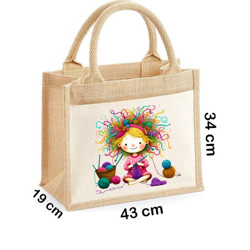 Borsa tote bag juta xl - tote,