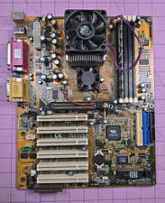 Scheda madre Shuttle AK31 Socket 462 - CPU AMD Athlon 1800 XP 128 MB RAM - testata