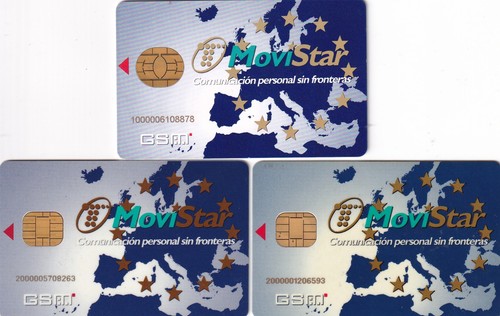 Spagna early gsm sim card - 3x,