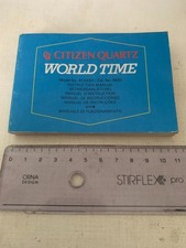 CITIZEN Quartz World Time Cal.41-5XXX 9400 Istruzioni Booklet Mai usata anni 80