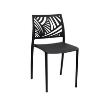 Sedia Moderna in Polipropilene Nero - Cucina Ristorante