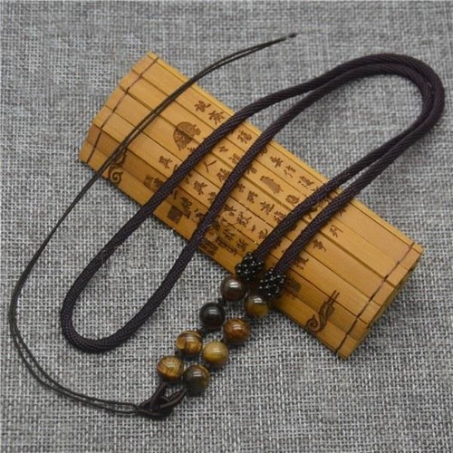 Collana nylon marrone - collana,