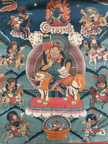 Antico thangka buddista - antico,