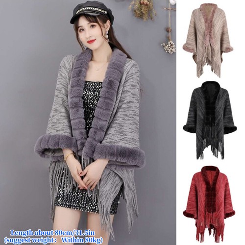 Poncho maglia donna - maglia, da
