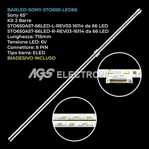 Kit barre strip - 2, led