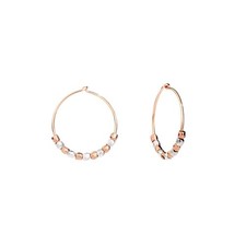 Orecchini Dodo Hoop Mini Granelli DOC1000_GRANX_0009A Earrings Oro rosa Argento