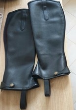 Ghette Gambali da Equitazione in pelle sintetica NERO 